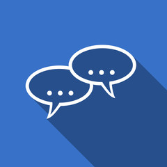 Aufkleber - forum flat icon chat symbol bubble sign