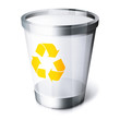 Ikona ekologicznego kosza na śmieci