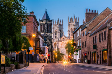 york , yorkshire,england, uk, night view