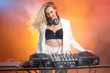 © master1305 - Beautiful blonde DJ girl on decks - the party,