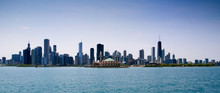 Chicago Skyline From Lake Michigan, Illinois, USA
