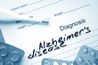 diagnosis Alzheimers disease and pills.
