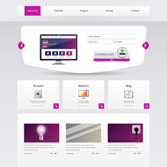 Wall Mural - website design template vector eps 10