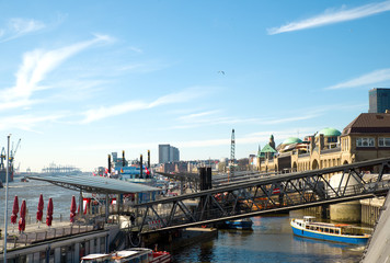 Poster - St. Pauli-Landungsbrücken - Hamburg