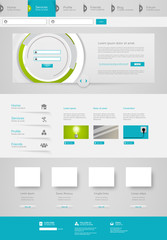 Wall Mural - website design template vector eps 10