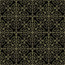 Golden Gothic Seamless Pattern. Geometrical Royal Elements In A Medieval Style. Ornament For A Tiles And Mosaics. Vector Illustration