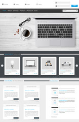 Wall Mural - clean modern corporate website template