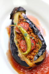 Wall Mural - karniyarikv, stuffed eggplant, turkish cuisine