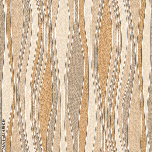 Naklejka na meble Abstract paneling pattern - waves decoration - seamless backgrou