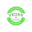 Vegan - grüner Stempel