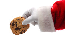 Santa Claus Hand With Cookie