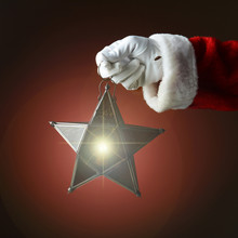 Santa Holding Star Lantern