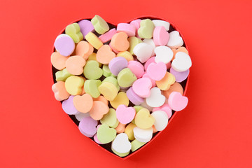 Wall Mural - Heart Shaped Box with Valentines Candy