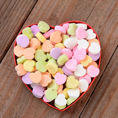 Wall Mural - Heart Shaped Box with Valentines Candies