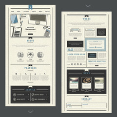 Canvas Print - elegant one page website design