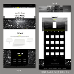 Canvas Print - modern one page website design template