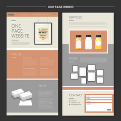 one page website design template