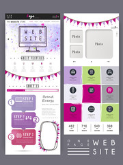Canvas Print - lovely concept one page website design