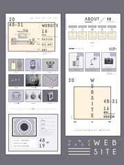 Canvas Print - cozy one page website design template