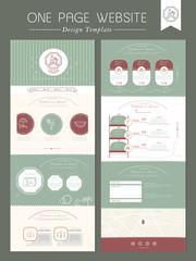 Canvas Print - lovely one page website design template
