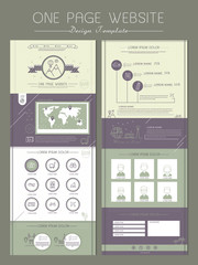 Canvas Print - graceful one page website design template