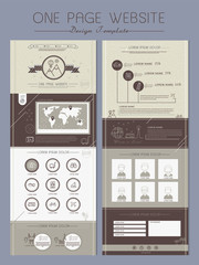 Canvas Print - graceful one page website design template