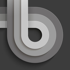 Aufkleber - Infographics crossing grey paper circles