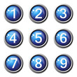 © rizwanali3d - Numbers Counting Blue Vector Button Icon Design Set