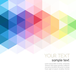 Wall Mural - abstract template brochure design with geometric background