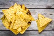 nachos corn chips in a bowl