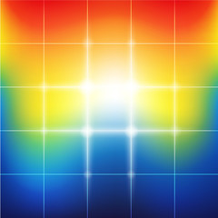 Poster - Blurred vibrant rainbow colors abstract background