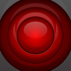 Poster - Red metal round shapes