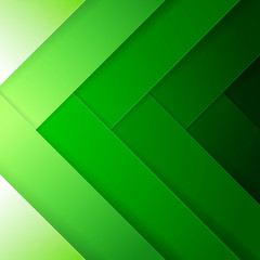 Fototapete - Abstract green crossing rectangle shapes background