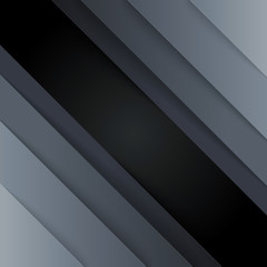 Aufkleber - Dark gray paper triangle shapes abstract background