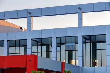 Poster - Aluminum facade on residential building