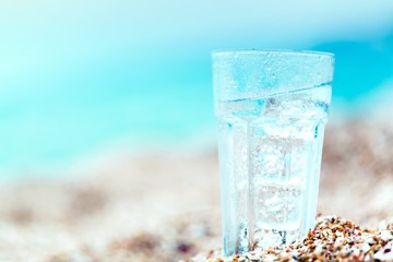 Canvas Print - Summer, beach, drink.