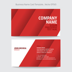 Poster - Business name card abstract background. Vector illustration.
