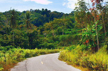 Canvas Print - Highway in Thailand