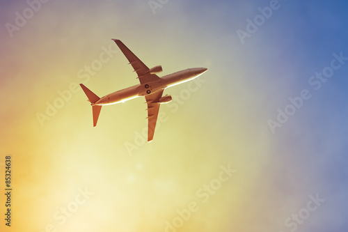 Zdjęcie XXL zmierzch samolotu