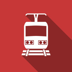 Wall Mural - train flat design modern icon