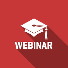 Poster - webinar flat design modern icon