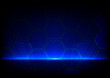 abstract blue technology concept, abstract background with hexag