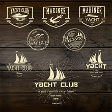  Yacht Club Badges Logos And Labels For Any Use
