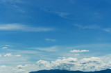 Fototapeta Niebo - white clouds with blue sky background, beautiful sky