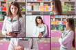 © DC Studio - Collage with pharmacist and digital tablet
