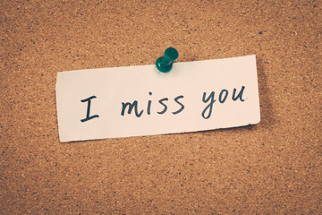 Wall Mural - I miss you