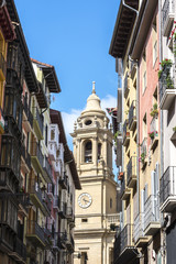 Wall Mural - The Cathedral of Royal Saint Mary of Pamplona, Spain.