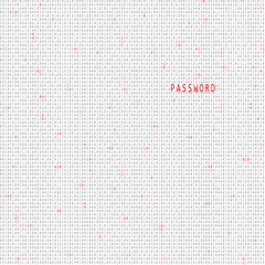 Conceptual binary code with password