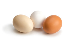 Organic Eggs Of Different Colors