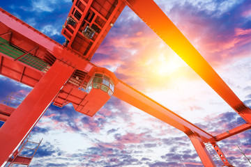 Harbour bridge crane beautiful background